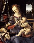 LORENZO DI CREDI Madonna with the Christ Child and St John the Baptist USA oil painting artist